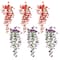 30" UV Resistant Artificial Morning Glory Hanging Plants, 6ct.